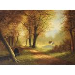Harry Sanders - Oil on canvas - Woodland Path