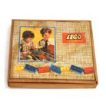 Vintage Lego System wooden cased set