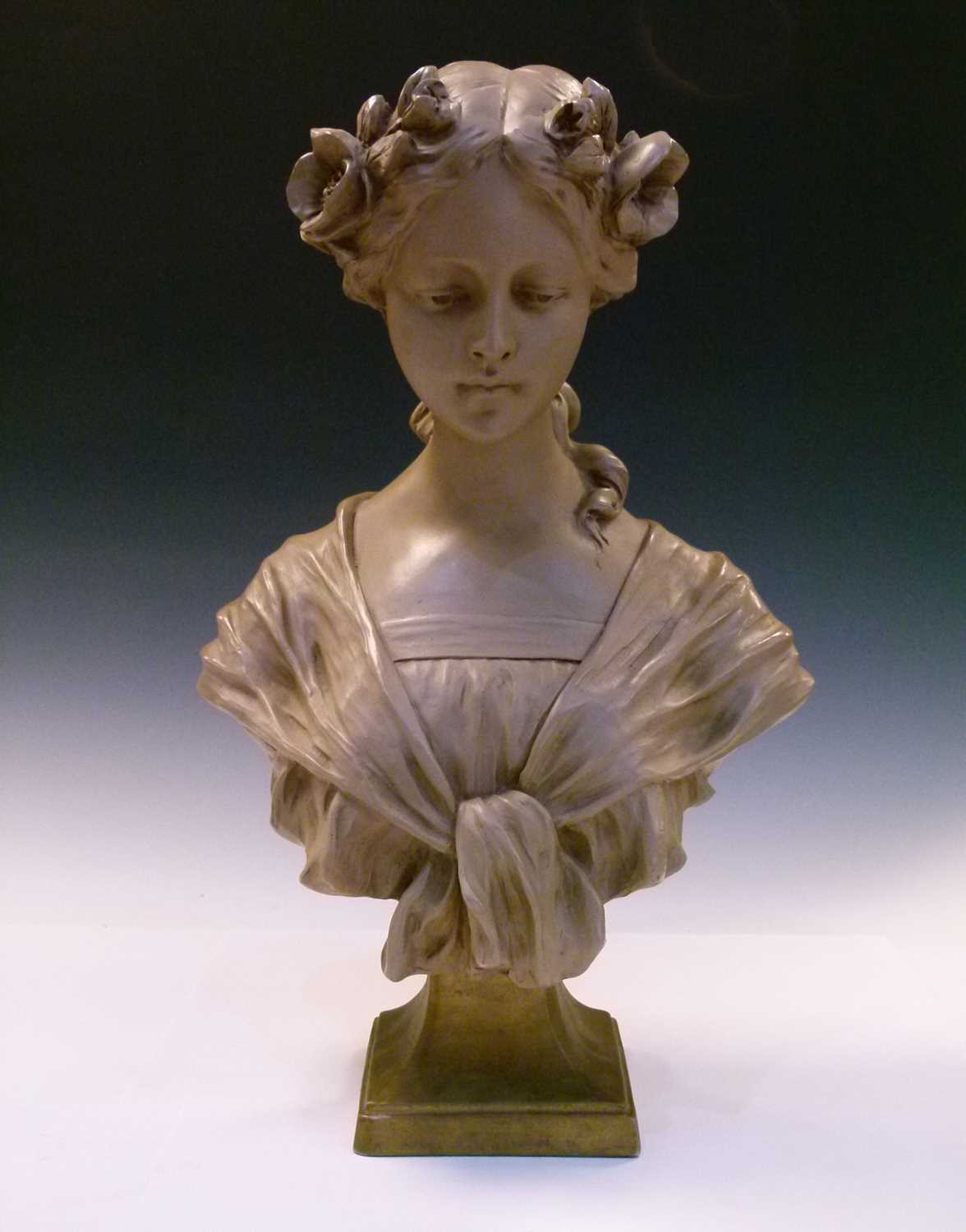 Composition bust of a maiden (Flora)