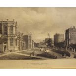 Pair of framed prints - St. George's Chapel and Frogmore