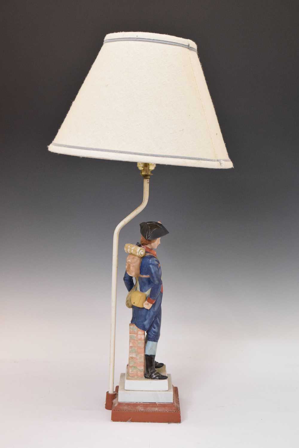 Capodimonte style figural table lamp - Image 3 of 8