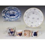 Derby 'Chantilly Spriggs' bowl, etc.