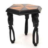 Ceylonese hexagonal low table