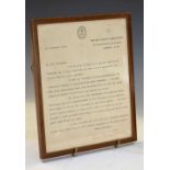 Scouting Interest - Robert Baden-Powell signed letter, 1st December 1928