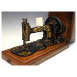 Cased Singer sewing machine