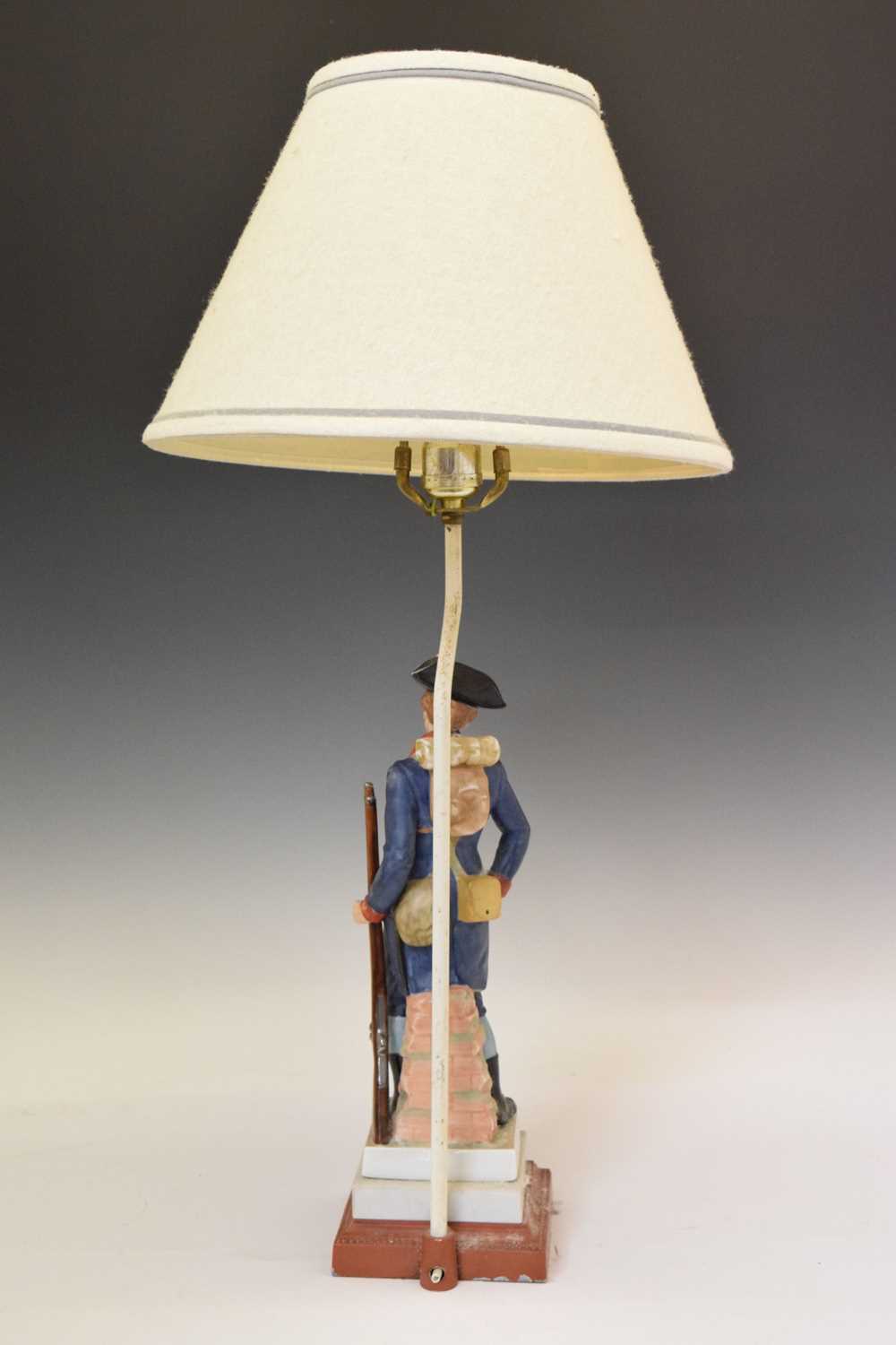 Capodimonte style figural table lamp - Image 4 of 8