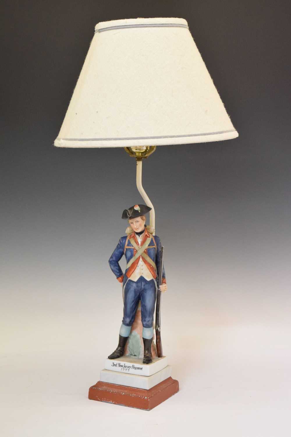 Capodimonte style figural table lamp - Image 8 of 8