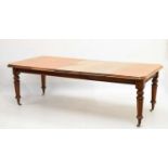 Late 19th Century mahogany dining table