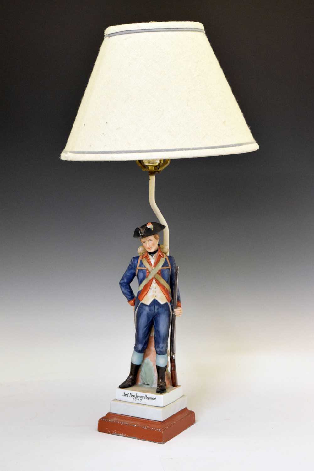 Capodimonte style figural table lamp