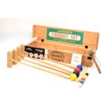 Jaques & Son Ltd., London wooden cased croquet set