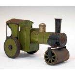 Early 20th Century Bing clockwork tinplate steam roller