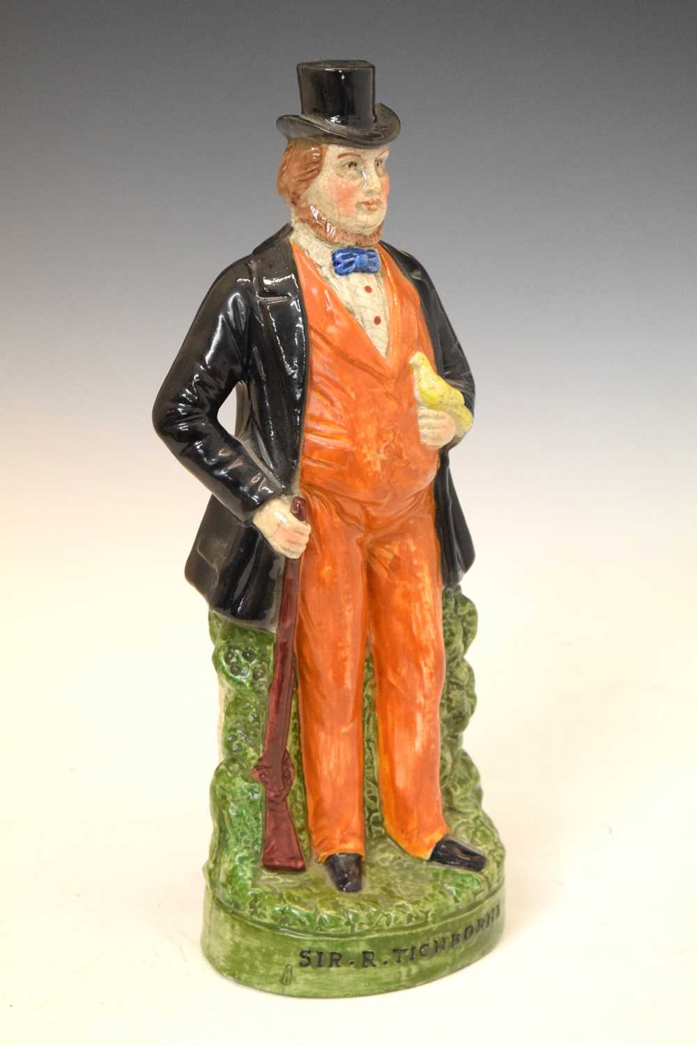 19th Century polychrome Staffordshire figure of Arthur Orton