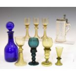 Group of German glass