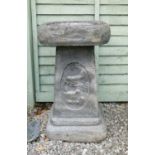 Composite stone garden bird bath