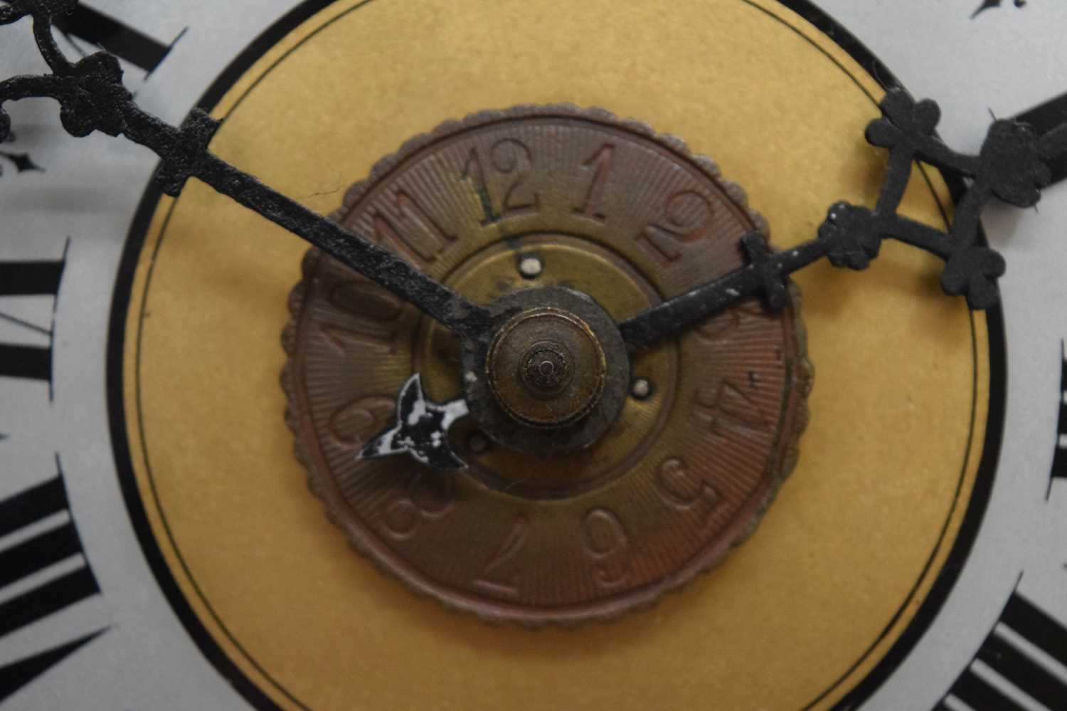 Postman's alarm-type weight-driven wall clock - Image 3 of 10