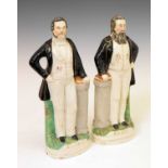 Pair of 19th Century Staffordshire figures of Sankey & Moody