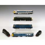 Group of unboxed 00 gauge railway train set locomotives