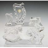 Waterford - Five crystal miniatures