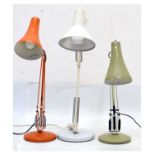 Three anglepoise lamps