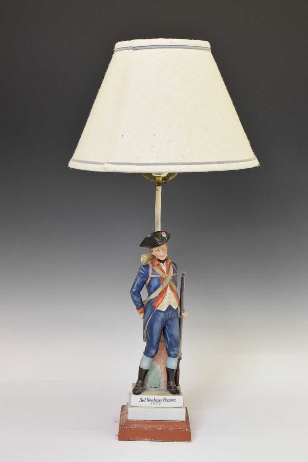 Capodimonte style figural table lamp - Image 2 of 8