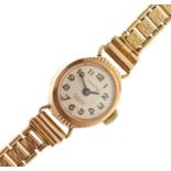 Verity - Lady's 17 Jewels Incabloc 9ct gold cocktail watch