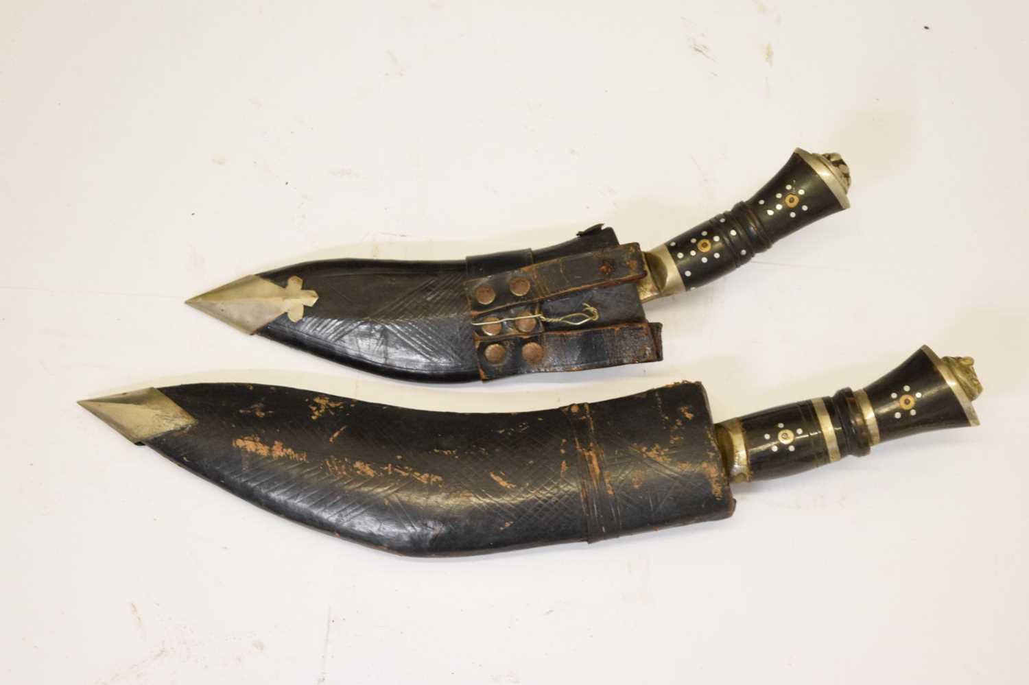 Nepalese kukri of traditional form and three smaller kukris - Image 9 of 19