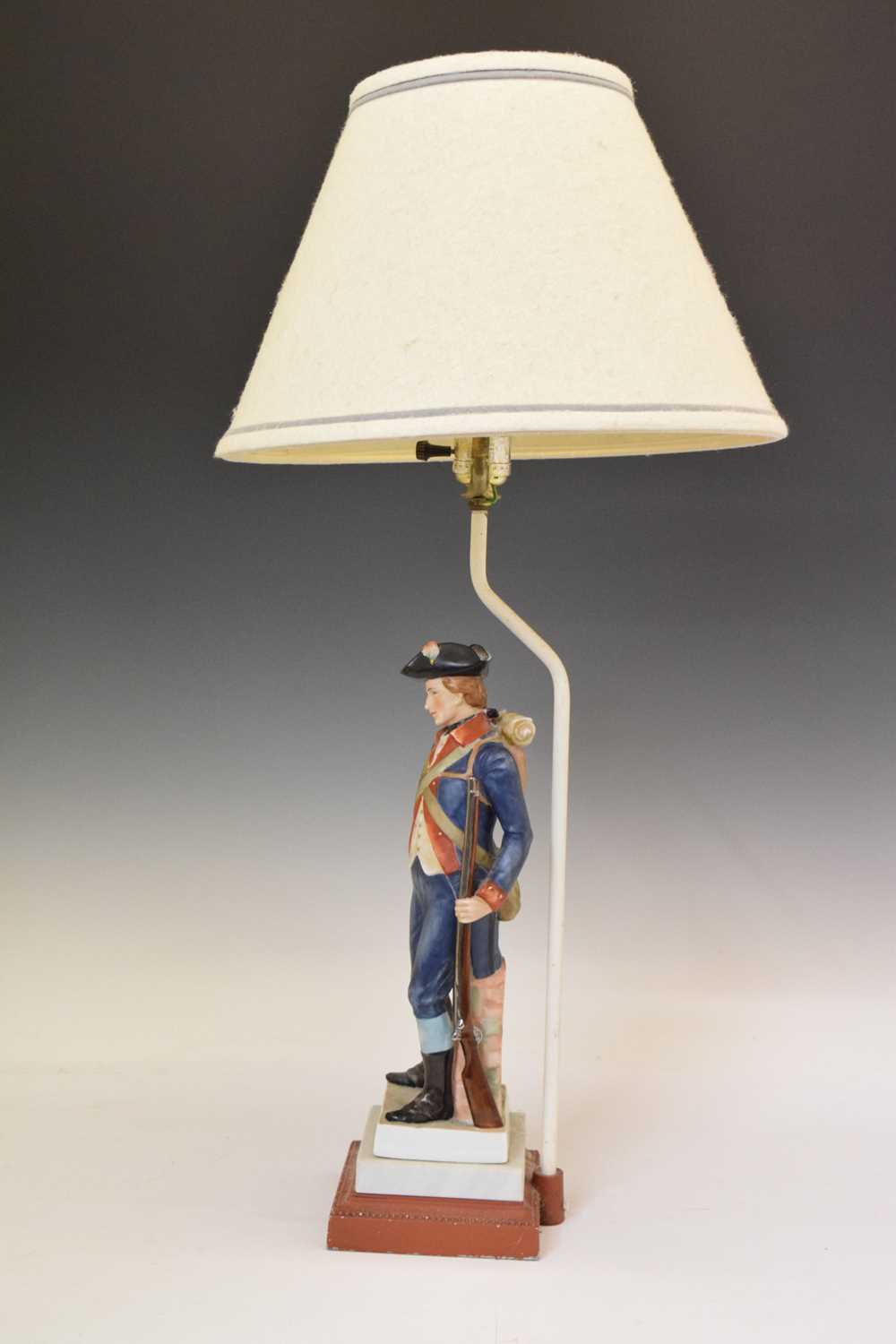 Capodimonte style figural table lamp - Image 5 of 8