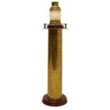 Large brass floor standing lamp