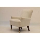 Laura Ashley (attr.) cream upholstered armchair
