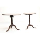 Two mahogany occasional tables