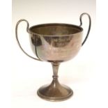 Silver two-handled trophy