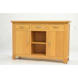 Modern oak sideboard