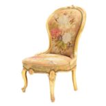 Mid Victorian gilt framed chair