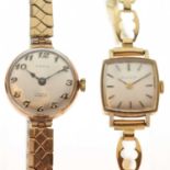 Bulova - Lady's 9ct gold cased wristwatch