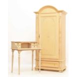 Arch top wardrobe and matching dressing table