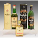 Quantity of whisky including Glenivet, Glenfiddich and Bells