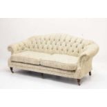 Three-seater sofa upholstered in William Morris fabric