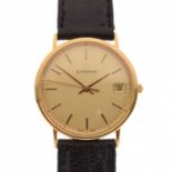 Eterna - Gentleman's 18ct gold cased quartz wristwatch