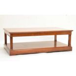 R.E.H. Kennedy - Large mahogany rectagular two tier coffee table