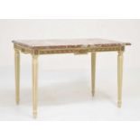 Occasional table with marble top