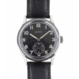 Buren - World War II DH German military manual wind wristwatch