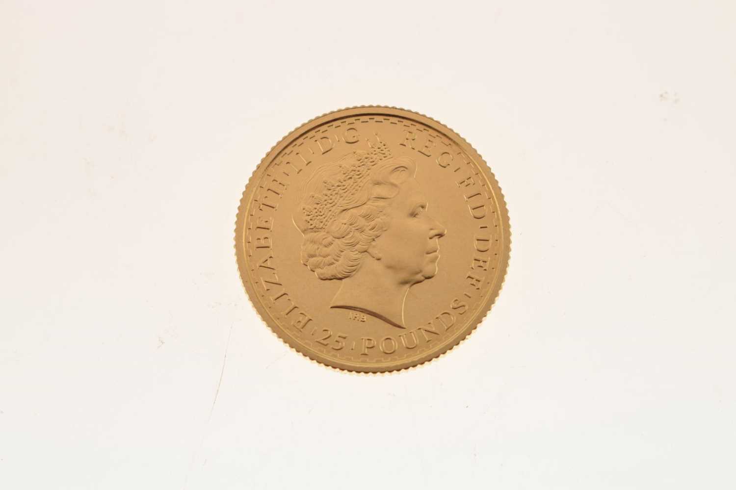 1/4oz Twenty-Five Pound Fine Gold Britannia Coin, 1999 - Image 3 of 5