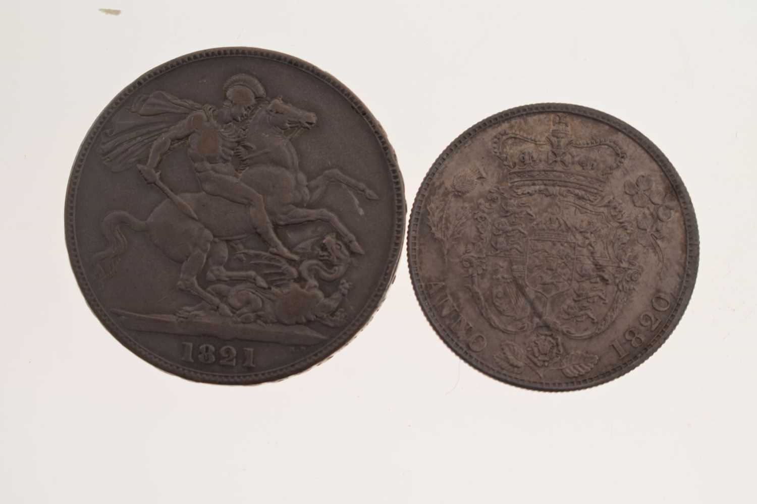 Four silver George IV silver coins - Image 2 of 6