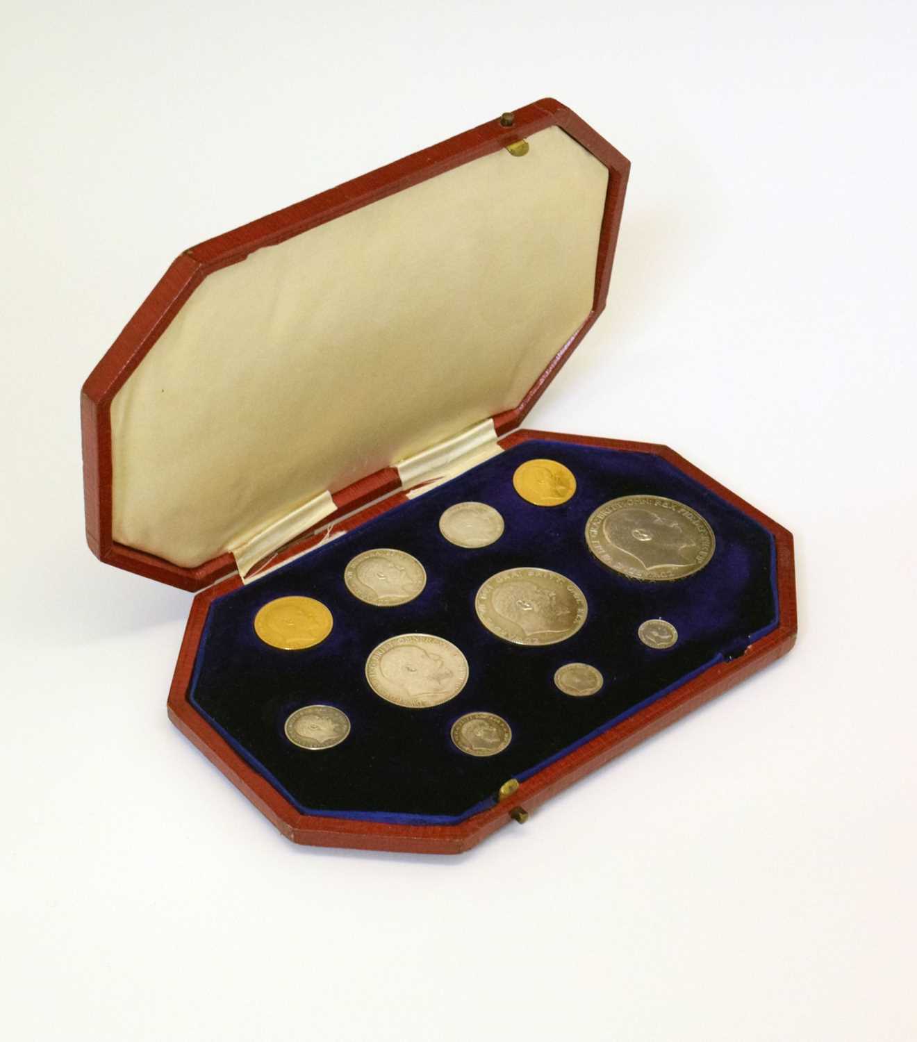 Cased Edward VII 1902 Specimen Coin Set