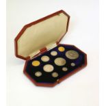 Cased Edward VII 1902 Specimen Coin Set