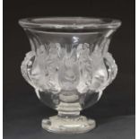 Lalique Cristal pedestal vase