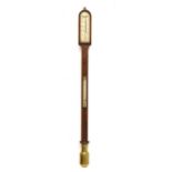 Victorian rosewood marine stick barometer