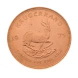 South African gold Krugerrand, 1975