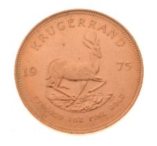 South African gold Krugerrand, 1975