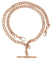 9ct gold double Albert watch chain